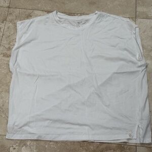 CALIA BY CARRIE UNDERWOOD rolled sleeve muscle tank in White Lg. Womens NWOT